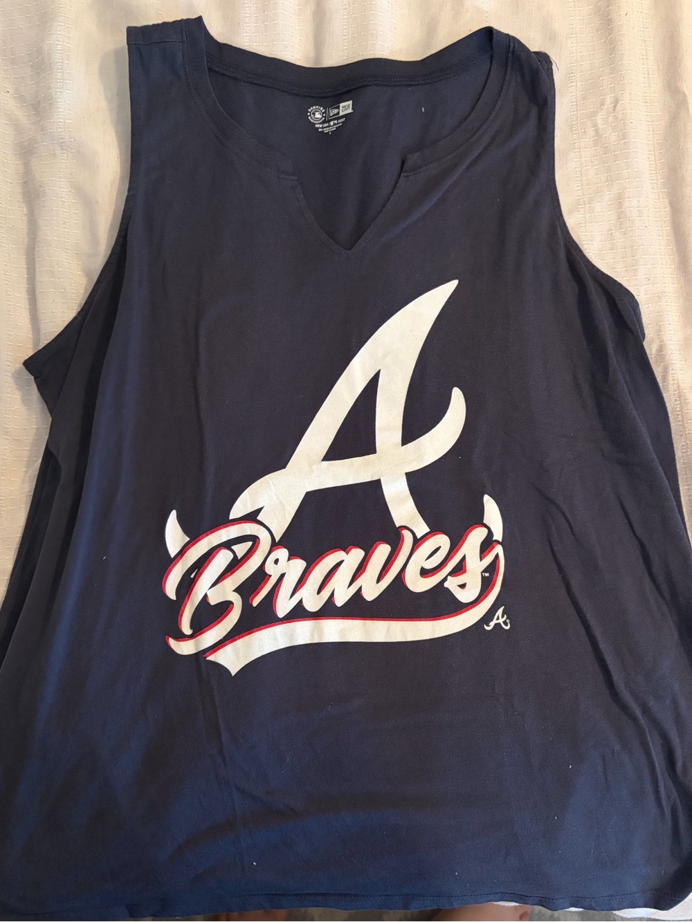 Atlanta Braves Women’s Navy Sleeveless Tank Top